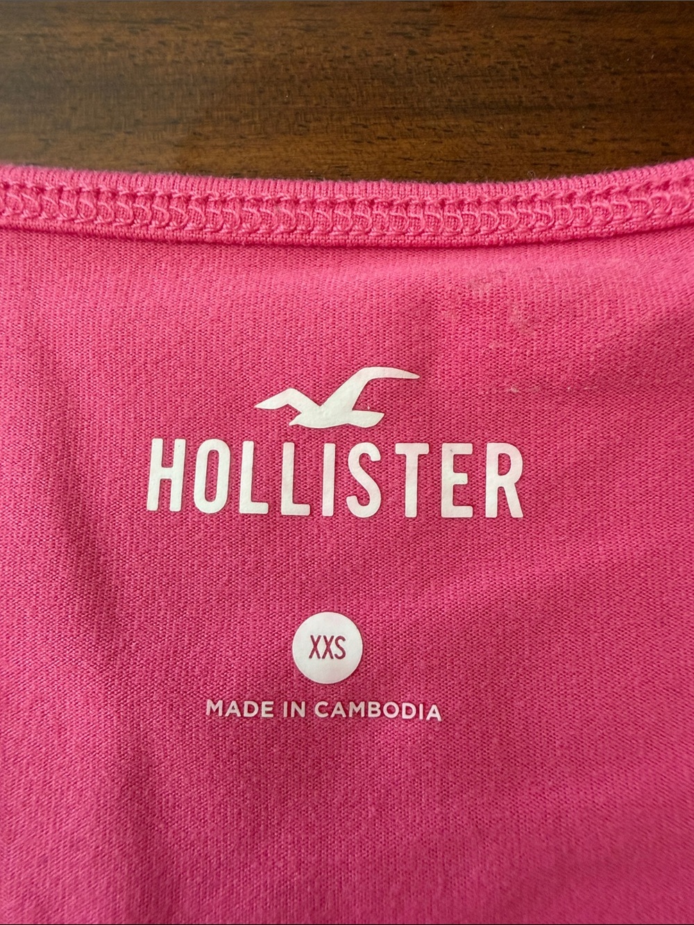 Hollister Women's Bright Pink Square Neck Crop Top - Picture 2 of 2